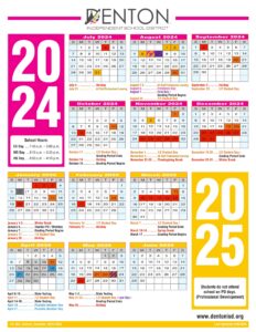 DENTON ISD SCHOOL DISTRICT CALENDAR 24-25