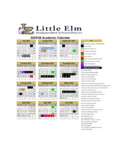 LITTLE ELM ISD SCHOOL CALENDAR 25-26