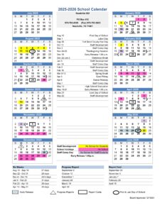 Needville ISD School Calendar 25-26