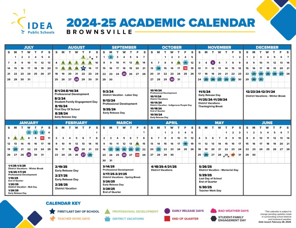 IDEA Public Schools brownsville 24-25