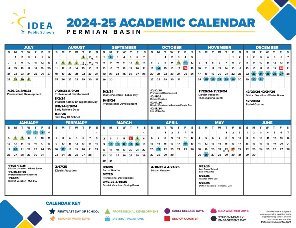 IDEA Public Schools permian basin 24-25