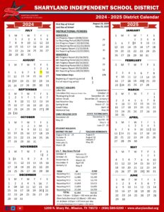 sharyland isd school calendar 24-25