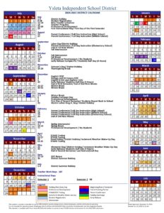 YSLETA ISD YISD SCHOOL CALENDAR 24-25
