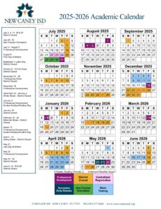 NEW CANEY ISD SCHOOL CALENDAR 25-26