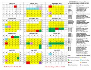 glades county school calendar 24-25