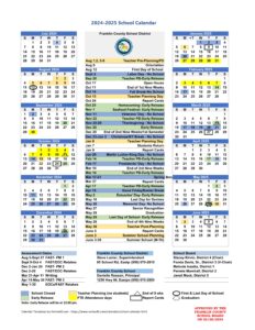 franklin county schools calendar 24-25
