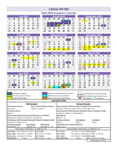 LIBERTY HILL ISD SCHOOL CALENDAR 24-25