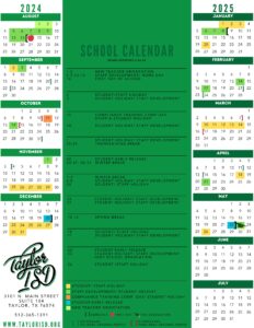 TAYLOR ISD SCHOOL CALENDAR 24-25