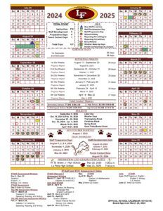 LA FERIA ISD SCHOOL CALENDAR 24-25