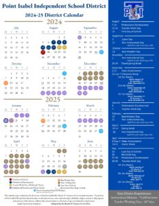 point label isd school calendar 24-25