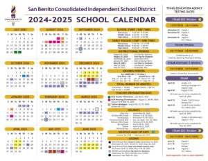 San benito isd school calendar 24-25