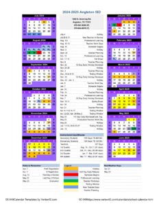 ANGLETON ISD SCHOOL CALENDAR 24-25