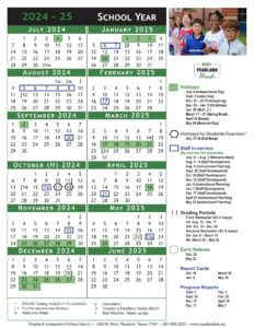 pearland isd school calendar 24-25