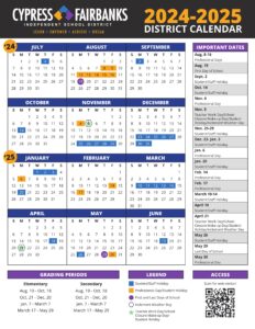 cypress fairbanks isd calendar 24-25