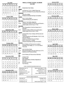 wakulla county schools calendar 24-25