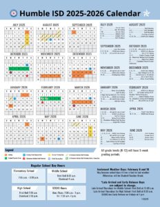 humble isd school calendar 25-26