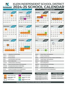 klein ISD schools Calendar 24-25