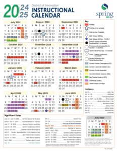 SPRING ISD SCHOOLS CALENDAR 24-25