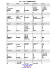 Baker County schools calendar 25-26