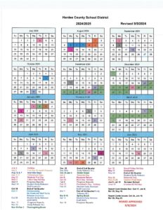 Hardee County schools calendar 25-26
