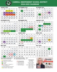 CARROLL ISD school Calendar 24-25