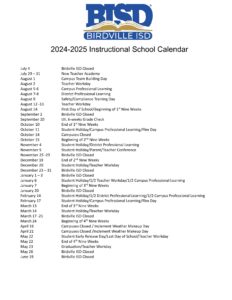 bisd school district calendar 24-25