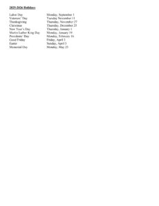 Sevier County Schools Calendar 25-26