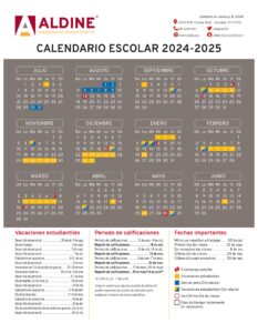 Aldine isd schools calendar 24-25