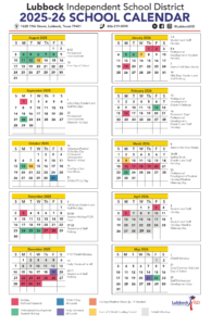 LUBBOCK ISD SCHOOL CALENDAR PDF 25-26