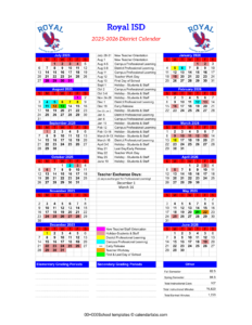 royal isd school calendar risd 25-26