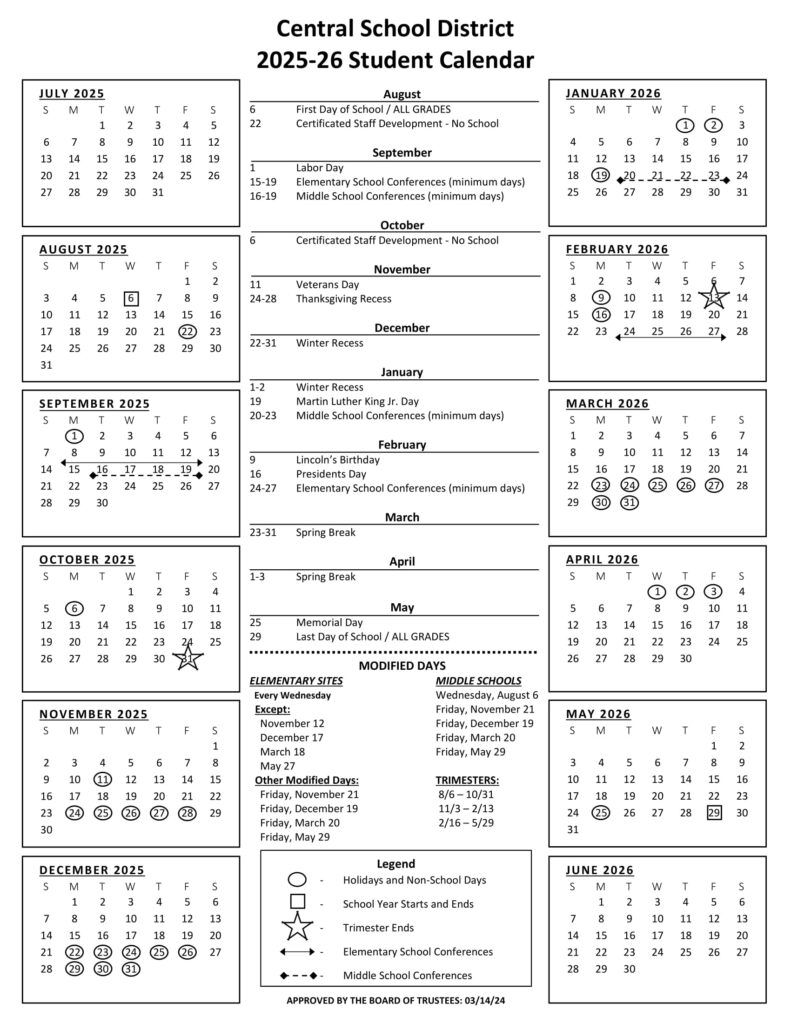 Central School District 25-26