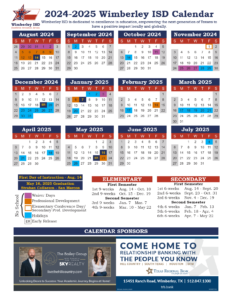Wimberley ISD School Calendar 24-25 [PDF]