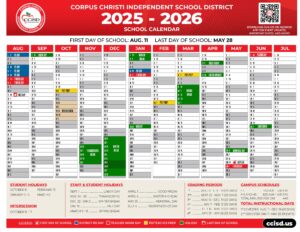 CORPUS CHRISTI ISD SCHOOL CALENDAR 25-26