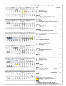 Alta Loma School USD CALENDAR 25-26