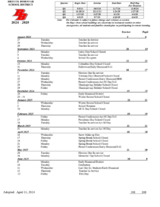 Bristol Borough School District Calendar