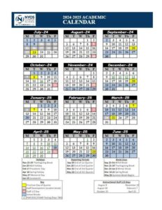 NYOS charter school calendar 24-25