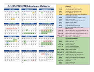 Colton Joint USD School Calendar calendar 25-26 pdf