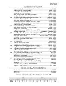 Cornell School District calendar 25-26