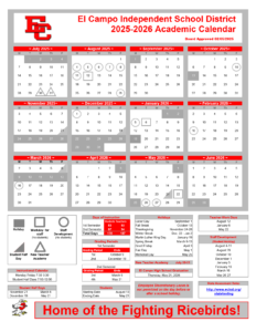 EL CAMPO ISD School Calendar