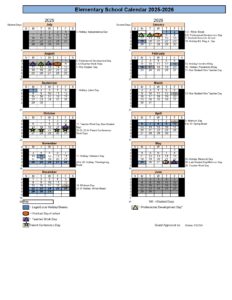 santa cruz city Elementary School Calendar