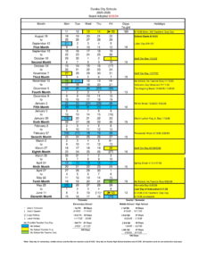 Eureka City Schools calendar