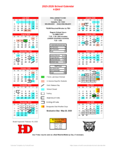 HULL-DAISETTA ISD School Calendar 25-26 [PDF]