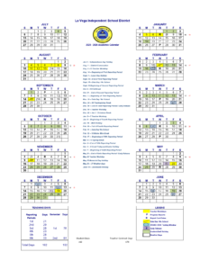 LA VEGA ISD SCHOOL CALENDAR 25-26