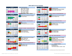 McDade ISD School Calendar 25-26