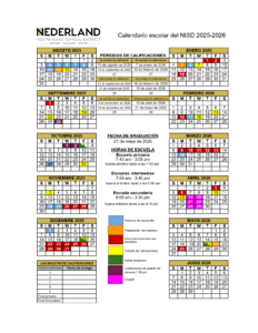 NEDERLAND ISD SCHOOL CALENDAR 24-25