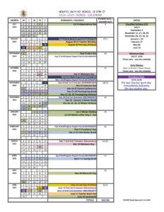Novato Unified School District Calendar 25-26