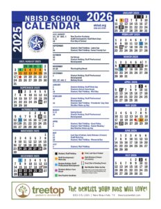 New Braunfels ISD School Calendar 25-26 [PDF]