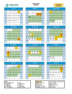 PERRIS UNION HIGH SCHOOL DISTRICT 2025-2026 Calendar