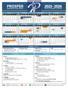 Prosper isd school calendar 25-26