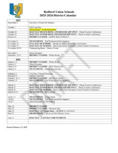 Redford Union Schools 25-26